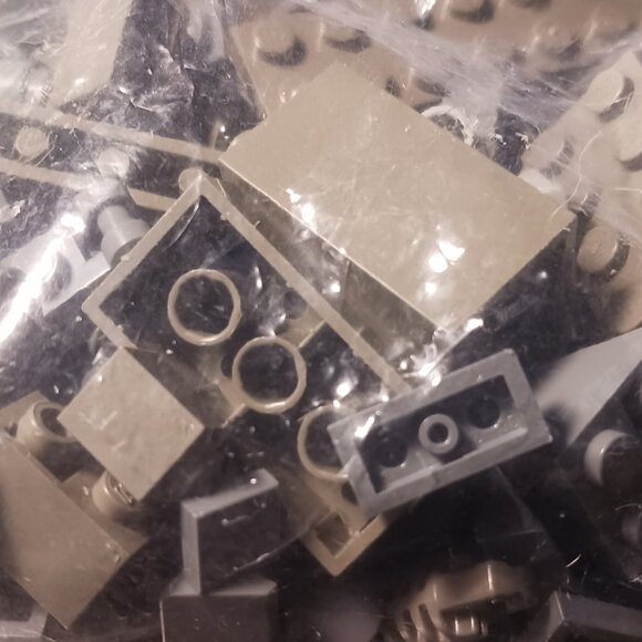 Lego - Bulk - Mixed Bluish Grey Pieces - Classic Bluish Grey mixed too 8.8oz - Picture 3 of 8